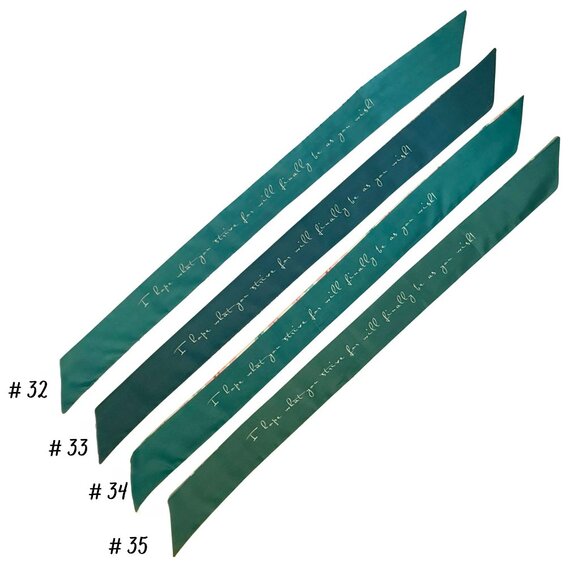 Slim Scarf 34in Teal Geometric Print Double Sided Neck Head Hair Bag Wrap  No32 - Picture 8 of 9